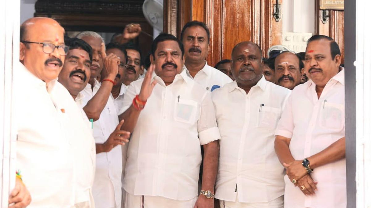 T.N. Assembly: Total breakdown of law and order under DMK’s rule, alleges Palaniswami
